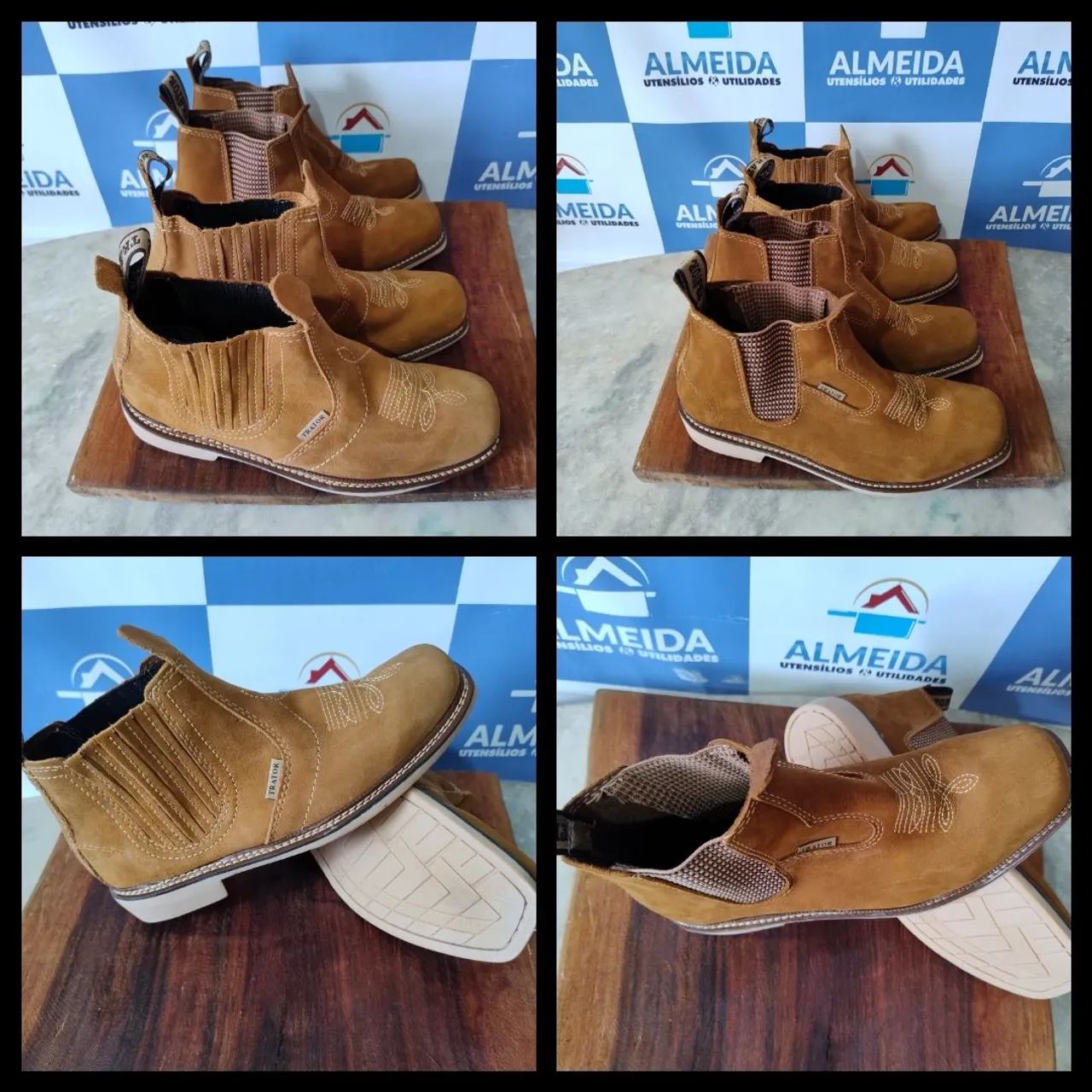 Botina com bordado solado látex Oferta de Natal 180 reais avista  - Foto 3