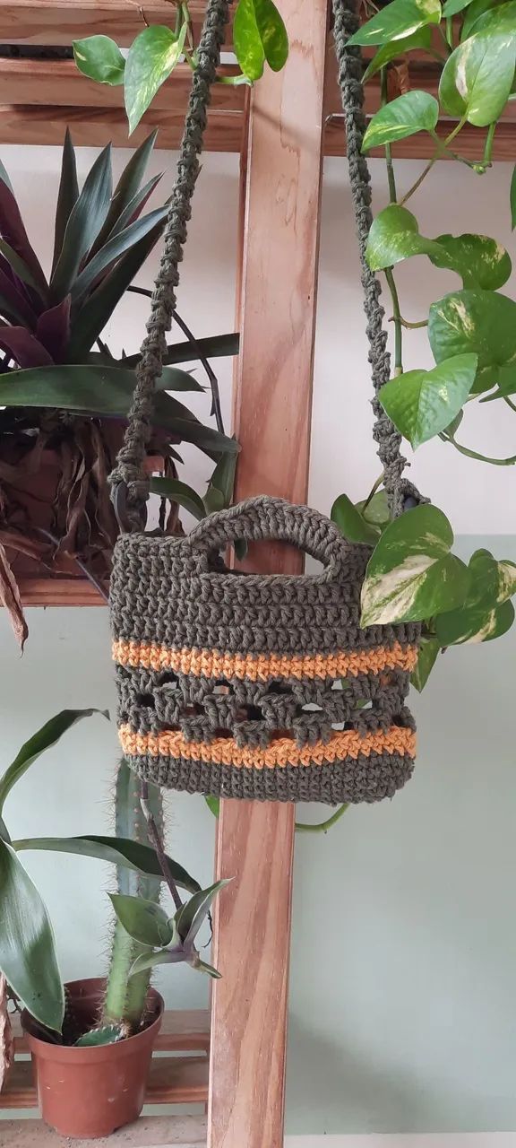 Bolsa crochê autoral