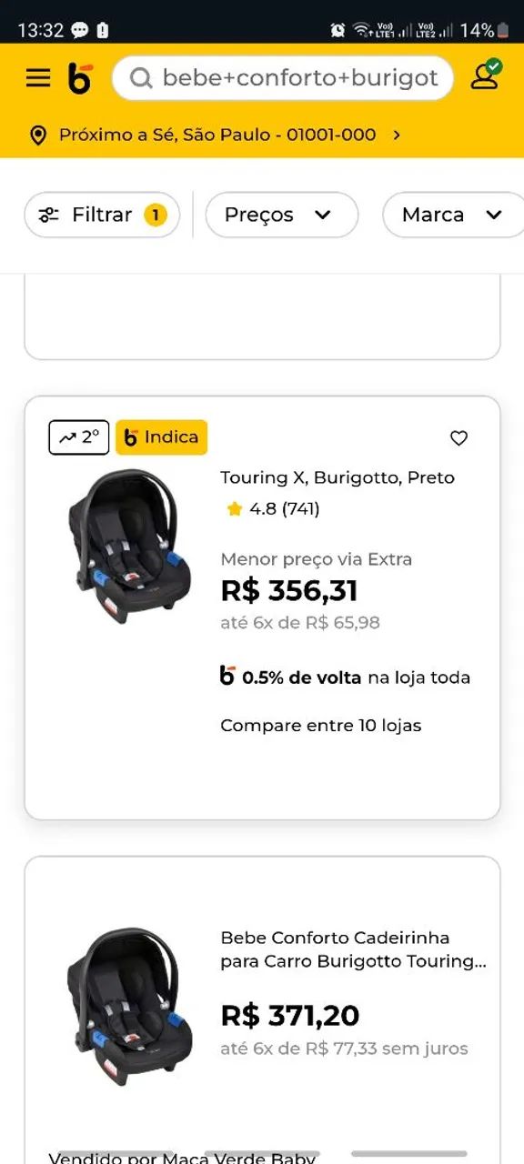 Cadeira para Bebê Touring Evolution - Foto 5