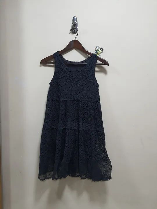 Vestido de renda preto P
