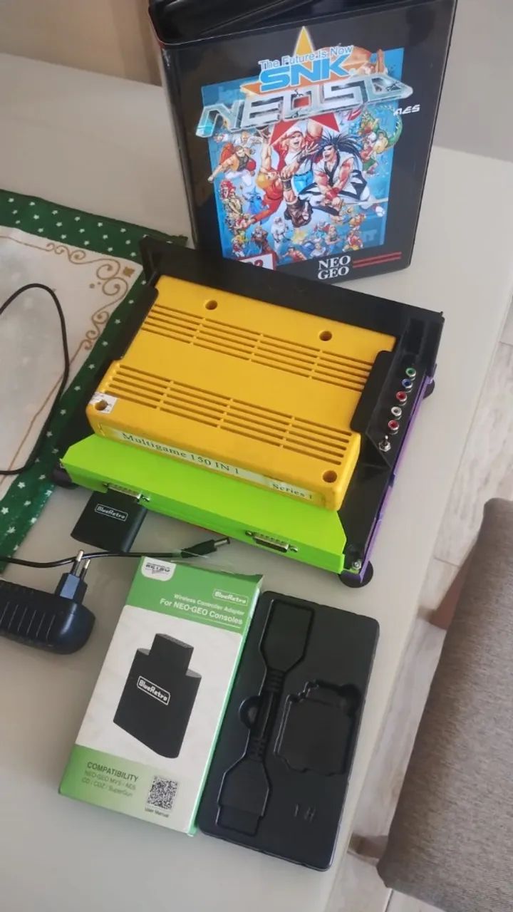 Neo Geo MVS Consolizada + Adaptador BlueRetro + Cartucho 150 em 1 = Kit Completo - Foto 3