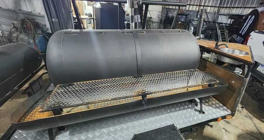 carretinha pit smoker - Foto 4