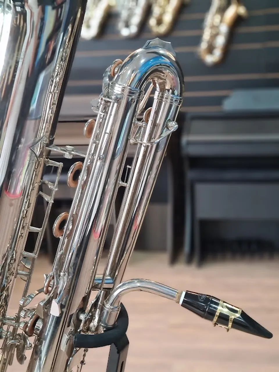 SAX SUPERBAIXO GALASSINE SIb 3 NIQUELADO (NO ESTADO) PARCELAMOS EM ATE 10X S/ JUROS #super - Foto 5