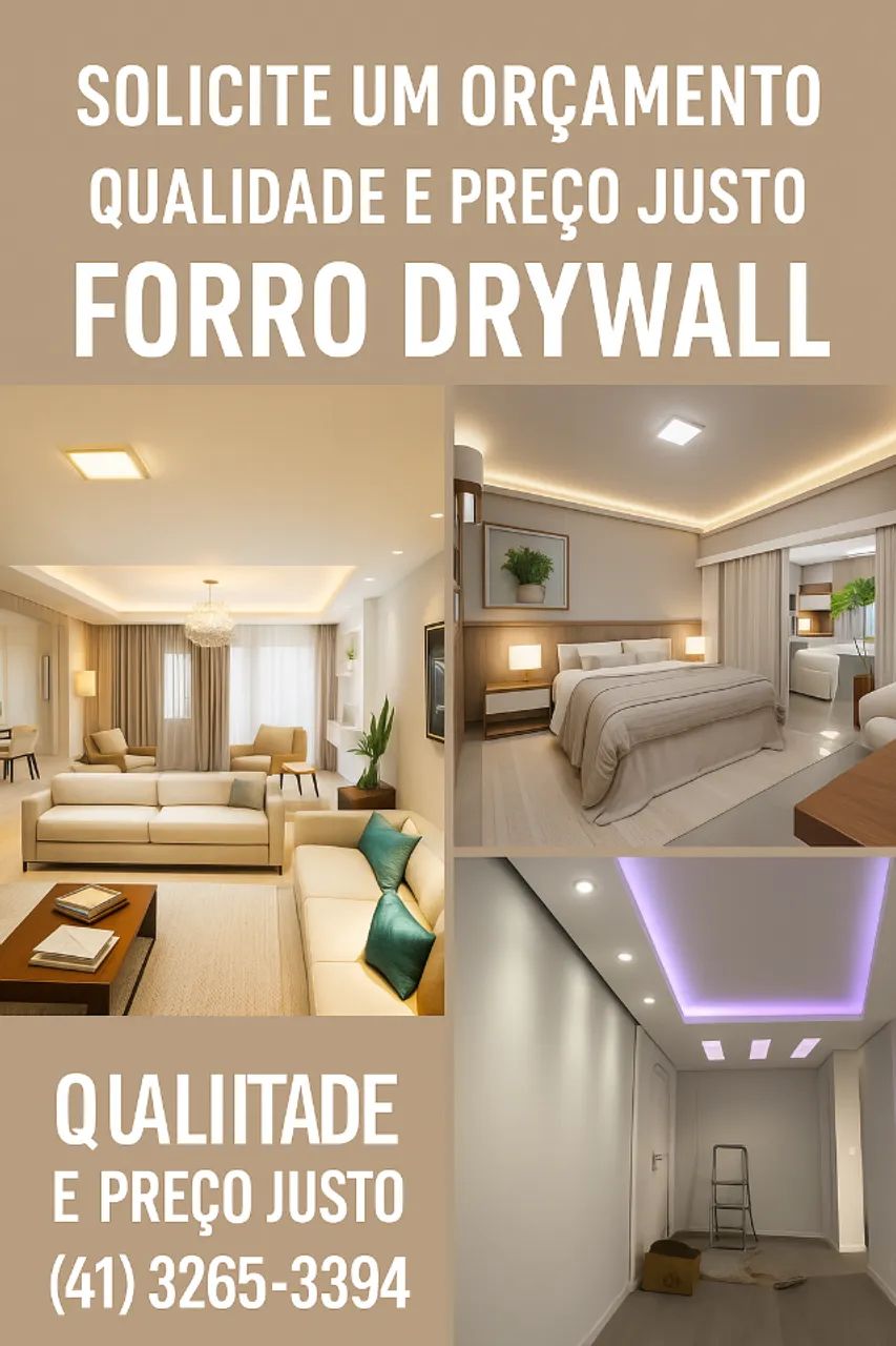 Solicite Um Orçamento - Qualidade E Preço Justo - Forro Drywall