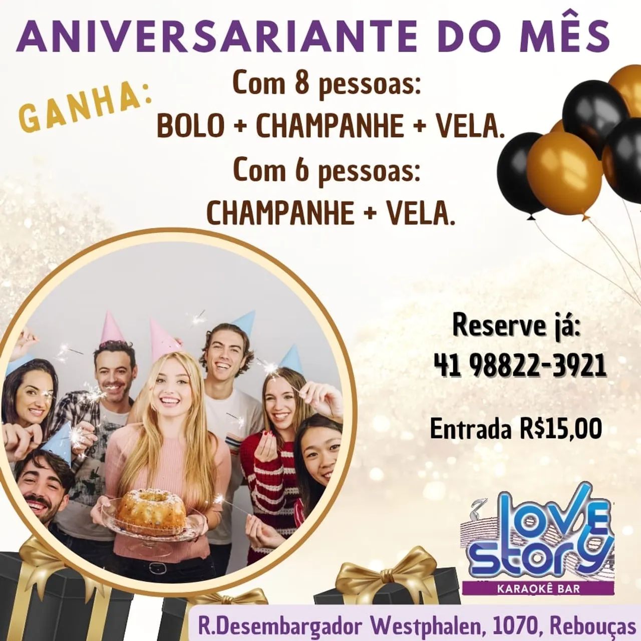 Aniversário gratis x no Love Story Karaoke Bar! - Foto 2