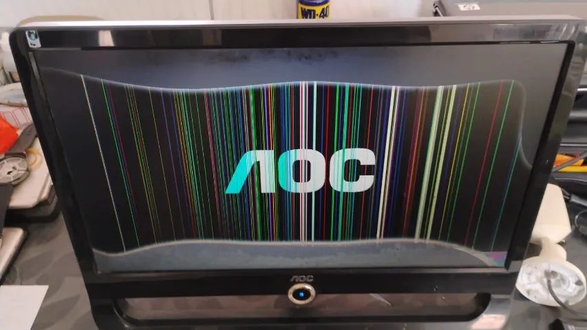 Monitor AOC-LCD 19 polegadas-conformes nas fotos-Leia a descrição