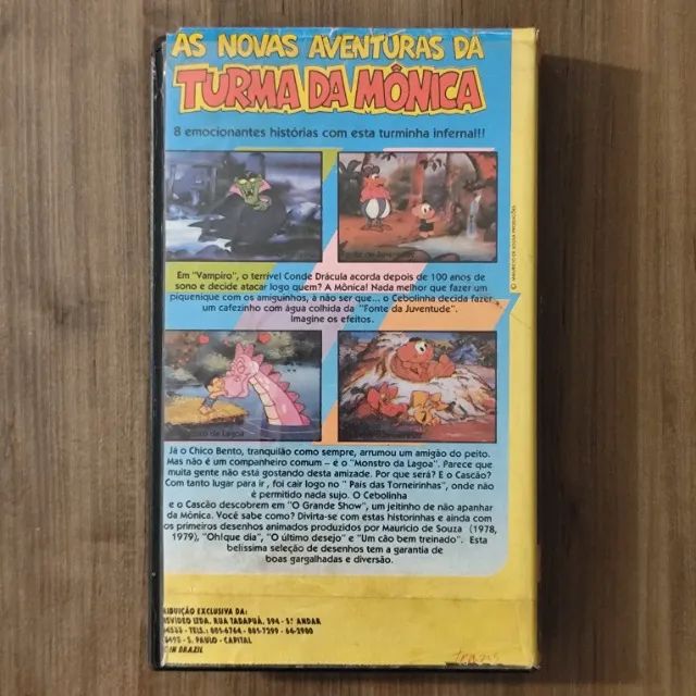 Fita VHS - As Novas Aventuras Da Turma da Mônica - DVD, Blu-Ray e