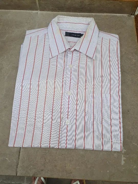 Camisas Mangas Curtas Listradas - Foto 4