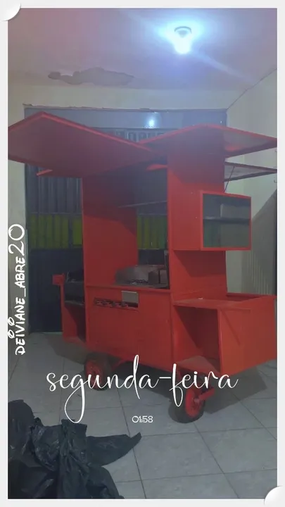 Carrinho de lanche tipo treller