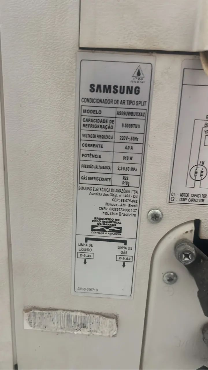 Ar condicionado Samsung split 9.000Btus  - Foto 3