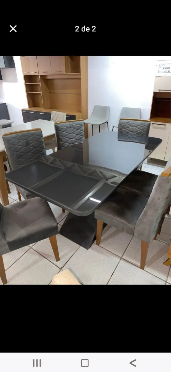mesa de 6 lugares em MDF