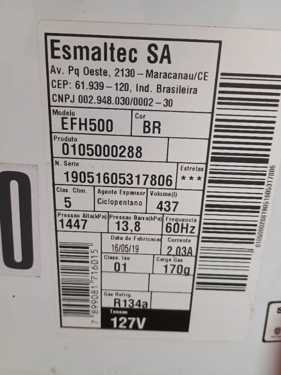 Freezer Esmaltec EFH 500 - Foto 2