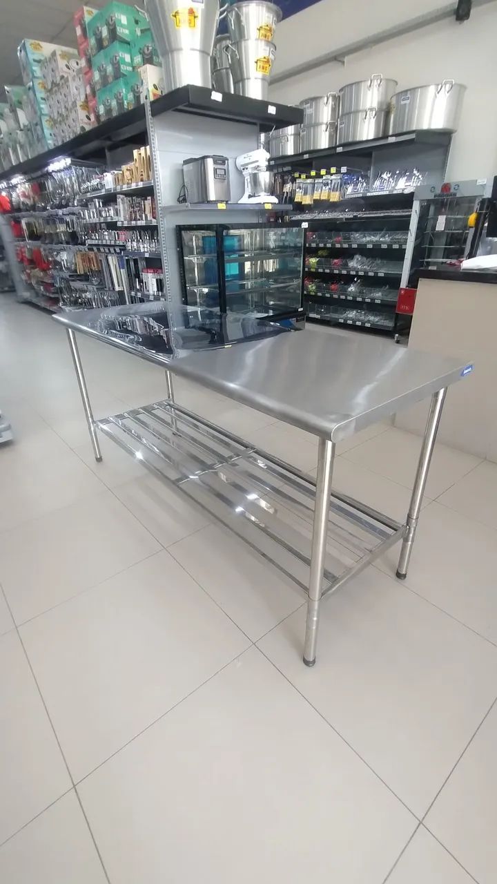 MESA DE MANIPULAÇÃO INOX 1.90 METRO IMECA  - Foto 4