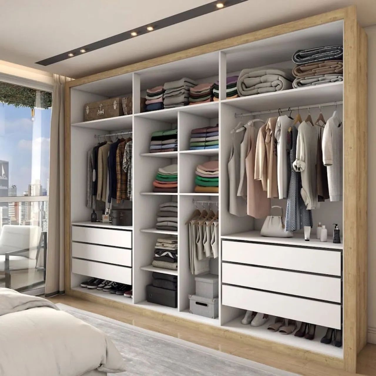 Guarda-roupa planejado com design moderno - Foto 2