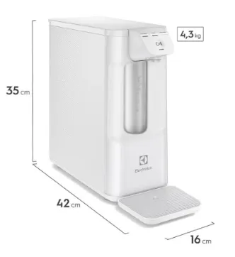 Purificador De Água Electrolux Normal Fria e Gelada Pure4x Pe12b Bivolt Branco