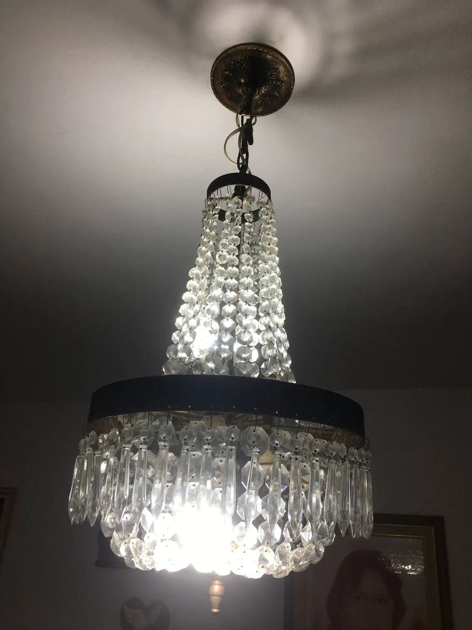 Lustre de cristal clássico - Foto 3