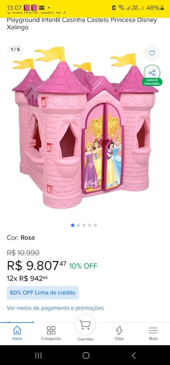 CASTELO PRINCESAS XALINGO, POR MENOS DA METADE DO VALOR DE UM NOVO.ACEITO CARTÃO. - Foto 6