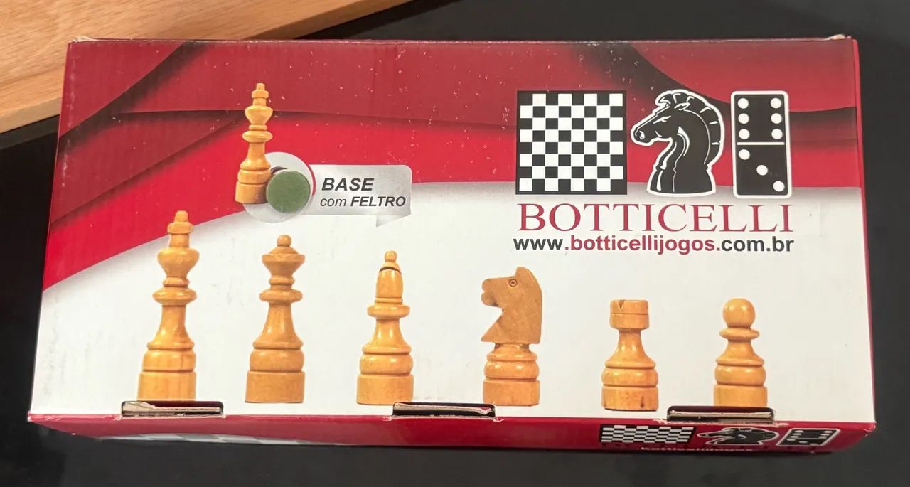 Jogo de Xadrez Clássico em Madeira Botticelli - Foto 3