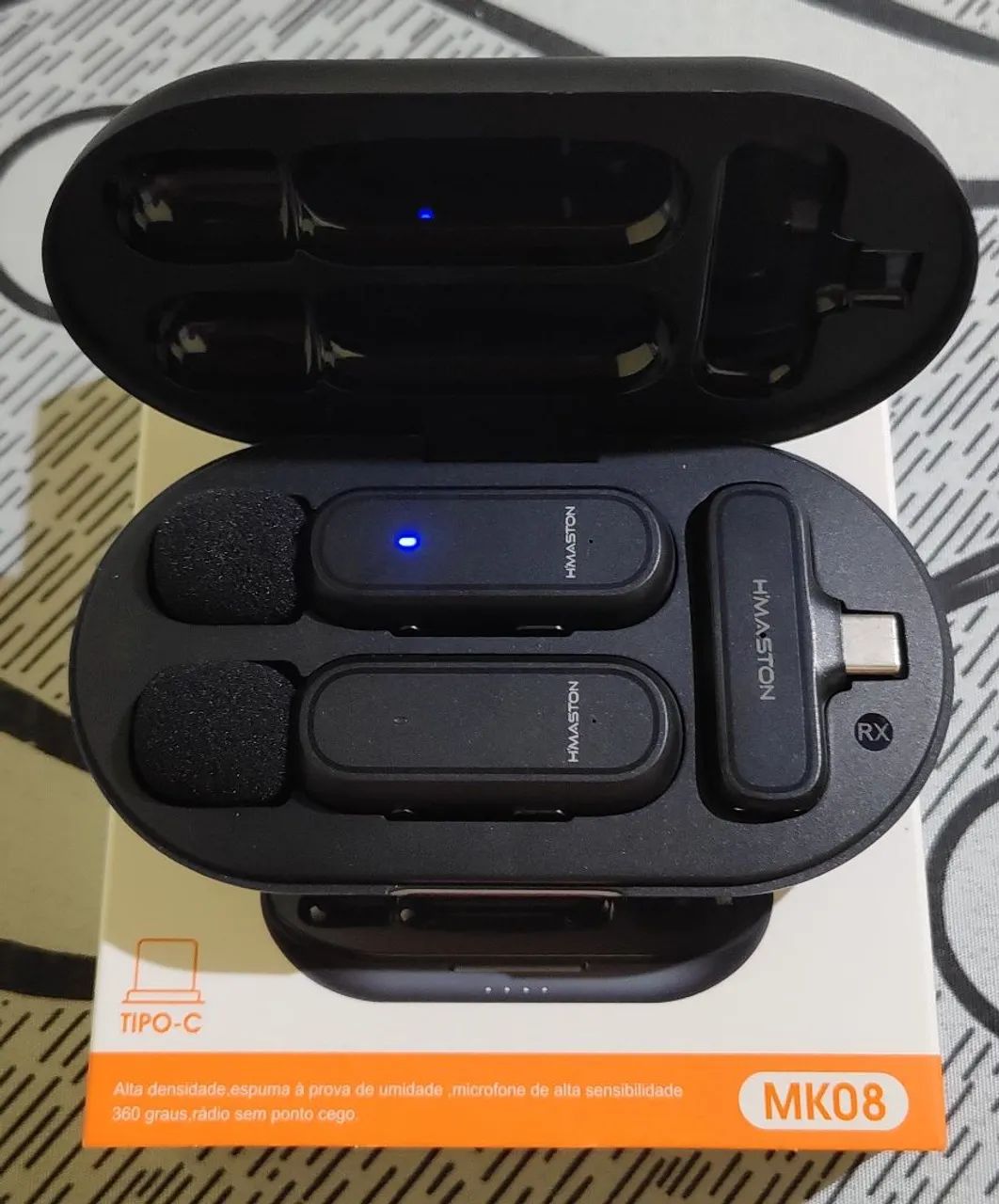 Microfone de prender sem fio H'Maston - Foto 3