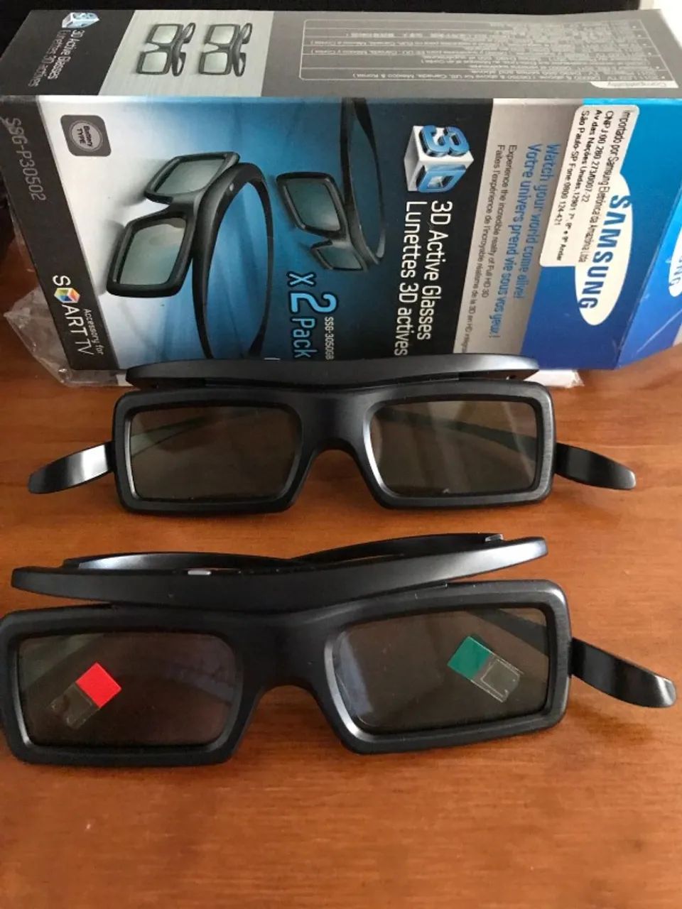 Par de óculos 3D Samsung original