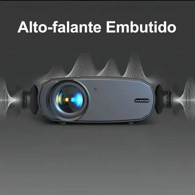 Projetor WeWatch V50 1080P Full HD 200 Polegadas 5G/Wifi/bluetooth 230 Ansi Lumens - Foto 3