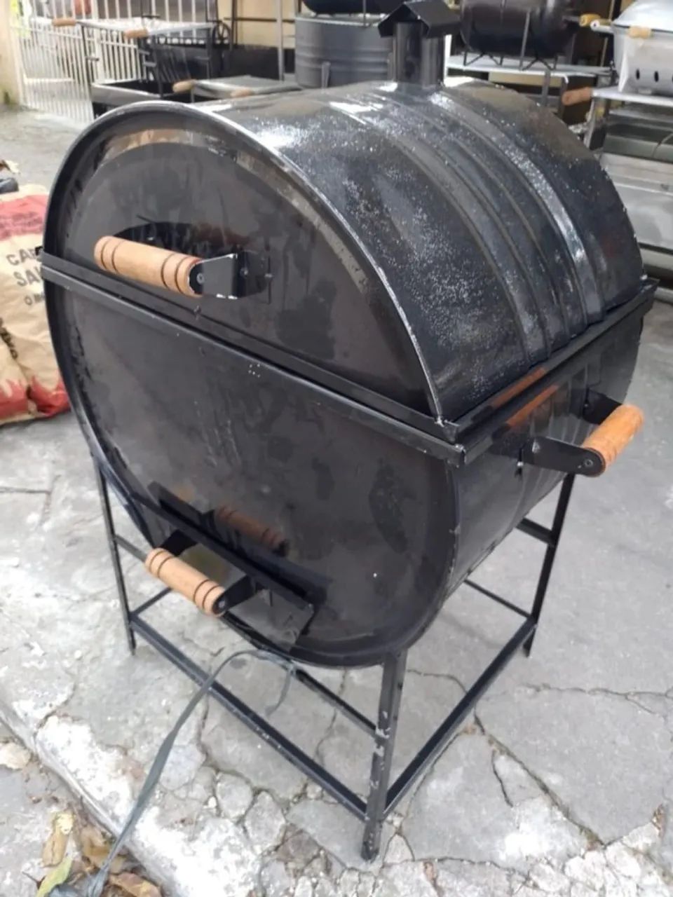 Churrasqueira de Tambor a bafo 