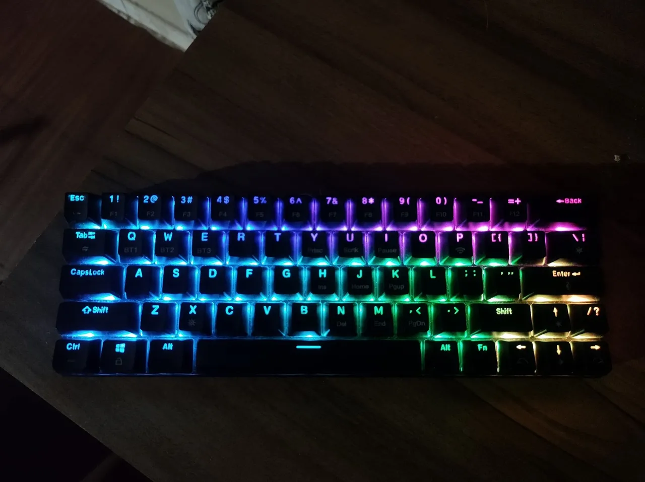 Teclado Mecânico Bluetooth, Switch Vermelho