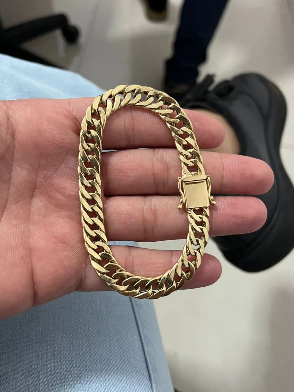 Pulseira Grumet Duplo Ouro 18k(750)