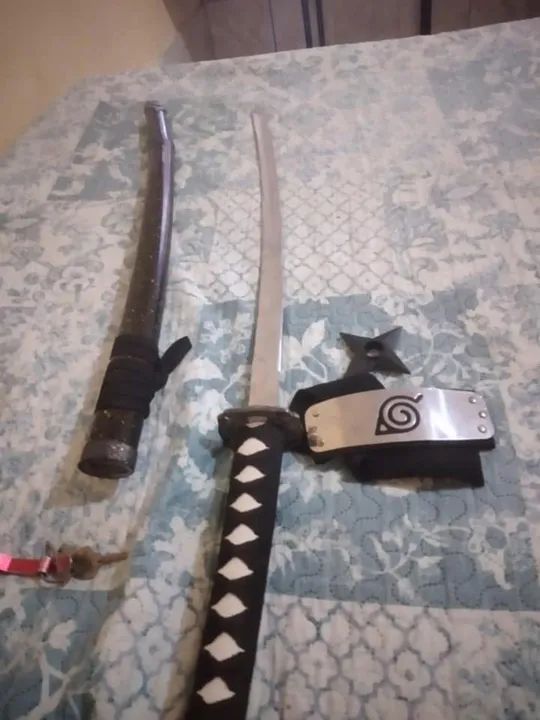 Katana de ferro + kit naruto - Foto 2
