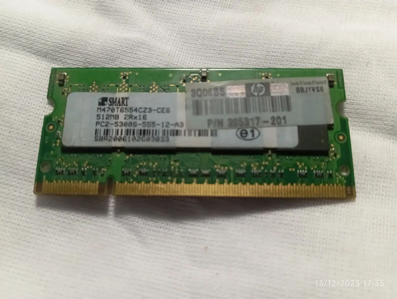 Memória ram para Notebook DDR2 512MB 5300 - Foto 2