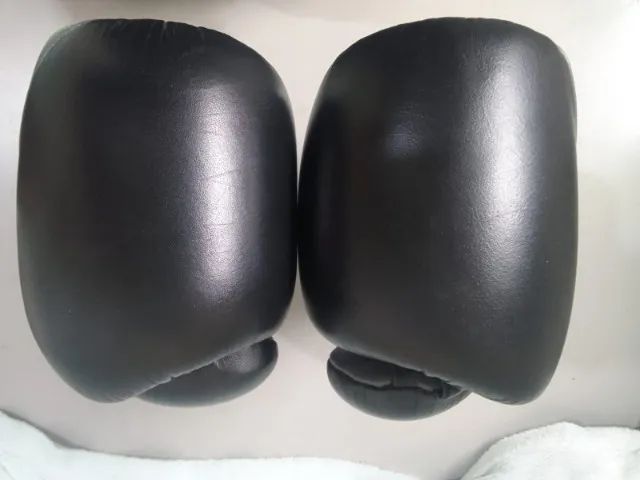 Luva de Boxe Profissional Premium MKS Couro Legítimo 14 oz - Impecável! - Foto 3
