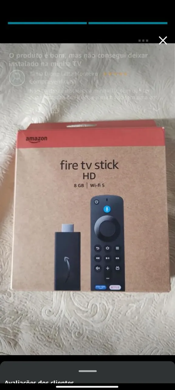 Fire TV Stick HD - 8GB - Wi-fi 5 - Amazon