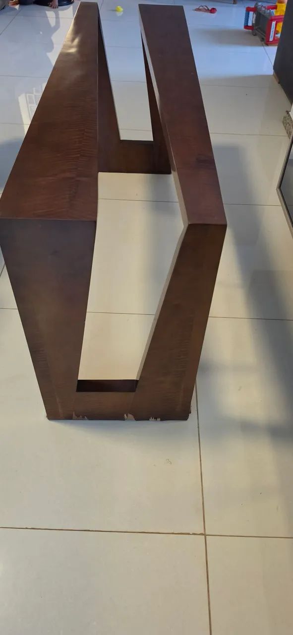 Pé de mesa 2,00 x 1,00 cor imbuía  - Foto 5