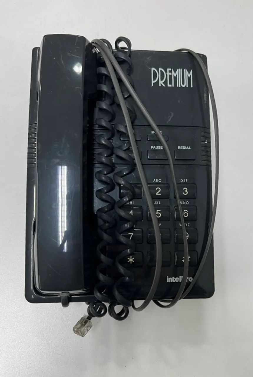 Telefone Fixo Intelbras Premium  Preto Funcionando