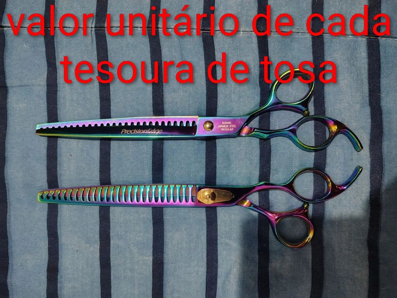 Brand-new, never-used grooming scissors. Price. Note: Unit price per grooming scissor.