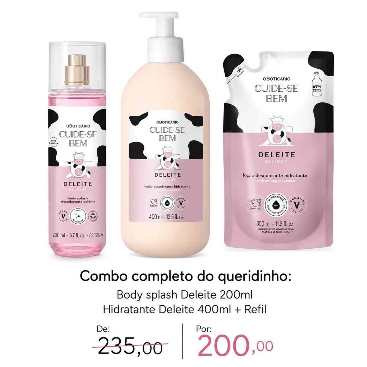 Combos e produtos Boticário/Eudora em preços promocionais 