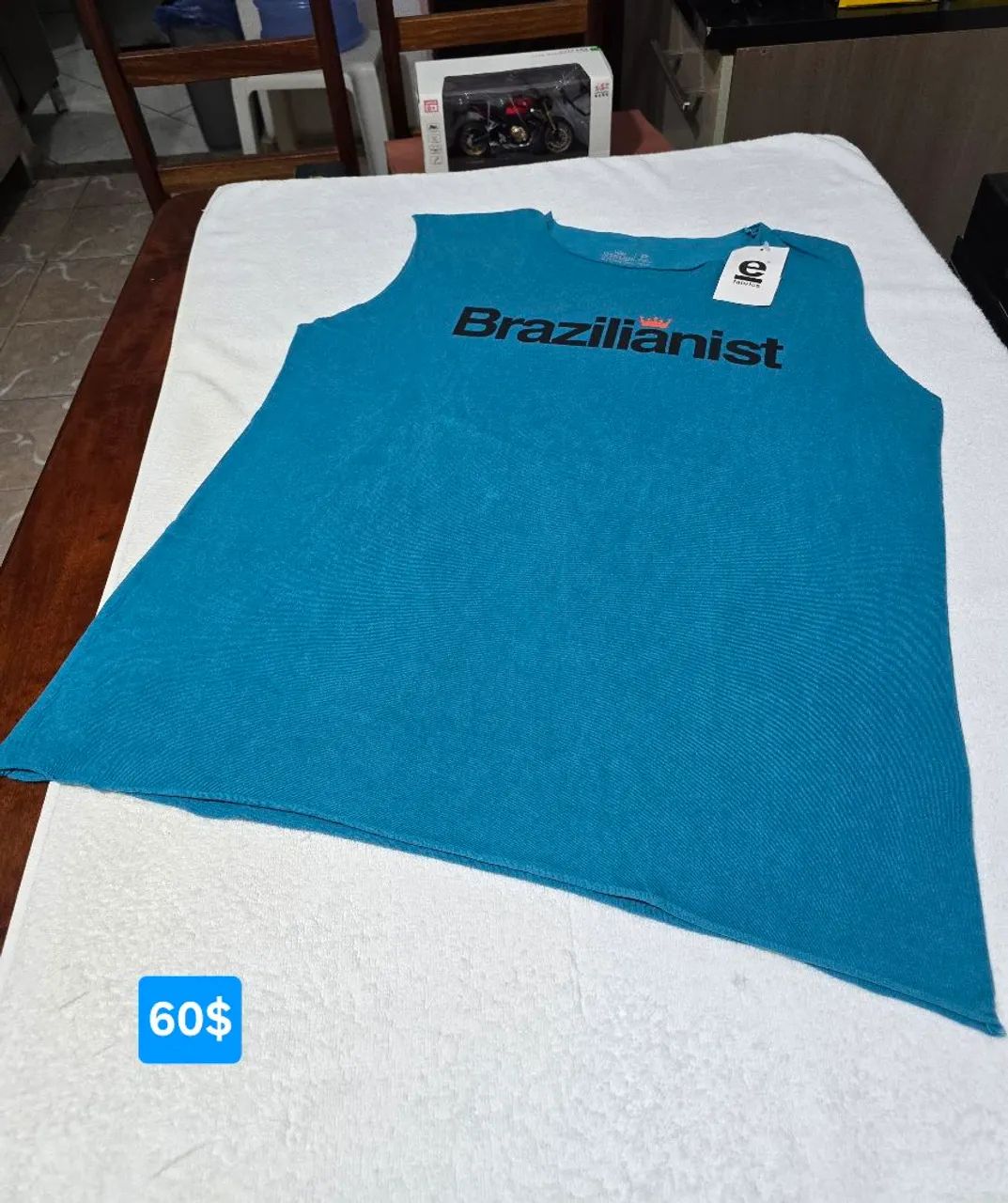Camisa regata machão da Osklen P - Foto 5