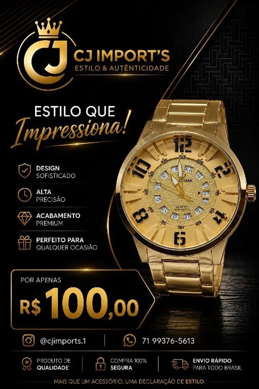 Relógio Masculino Sofisticado