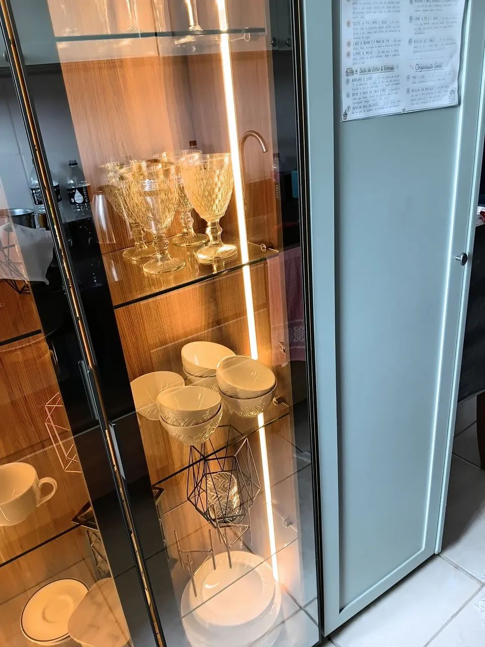 Cristaleira de vidro âmbar  - Foto 5