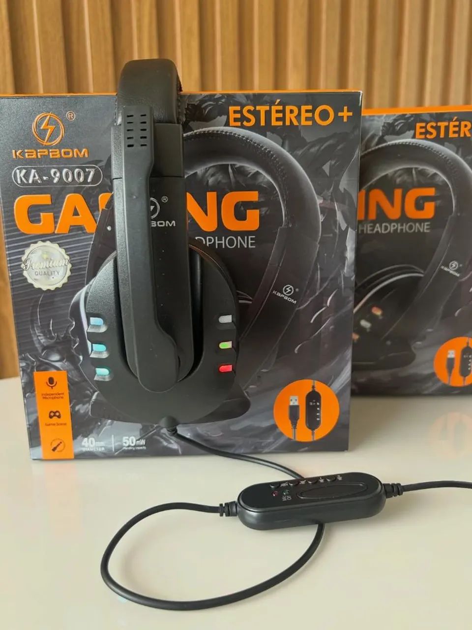 Headset Gamer Com Microfone e Fio USB KAPBOM KA-9007 - Foto 3