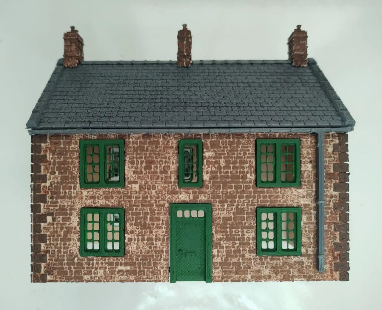 Casa e gradil HO, ferromodelismo!