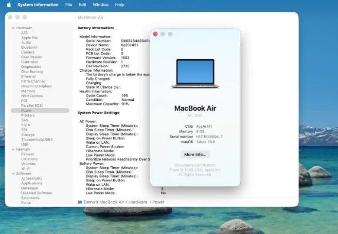 Macbook Air M1 8GB 256GB 13.6'' Silver 91% - Foto 5