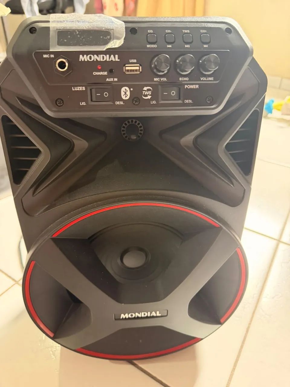 Caixa de Som Mondial 250W RMS