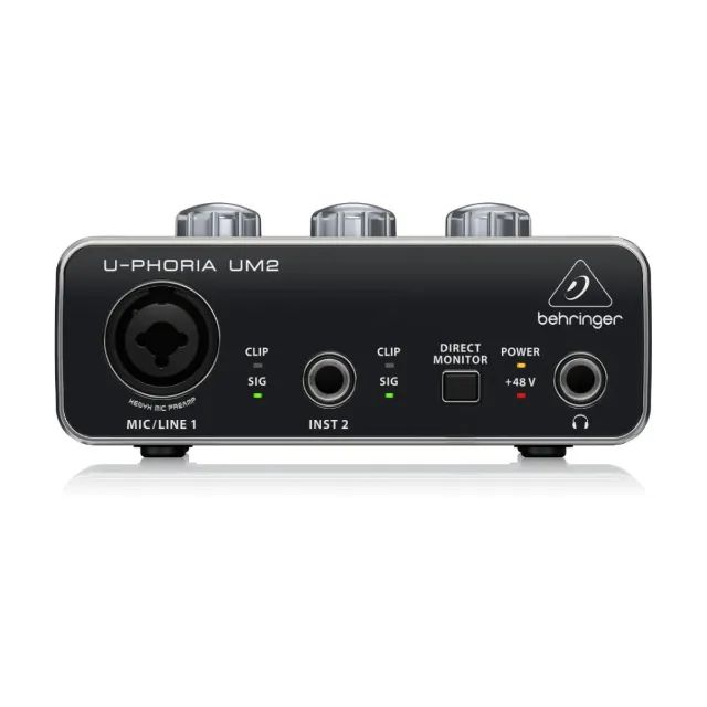  U-PHORIA UM2 Interface de áudio USB 2x2 para audiófilos com pré-amplificador de microfone - Foto 2