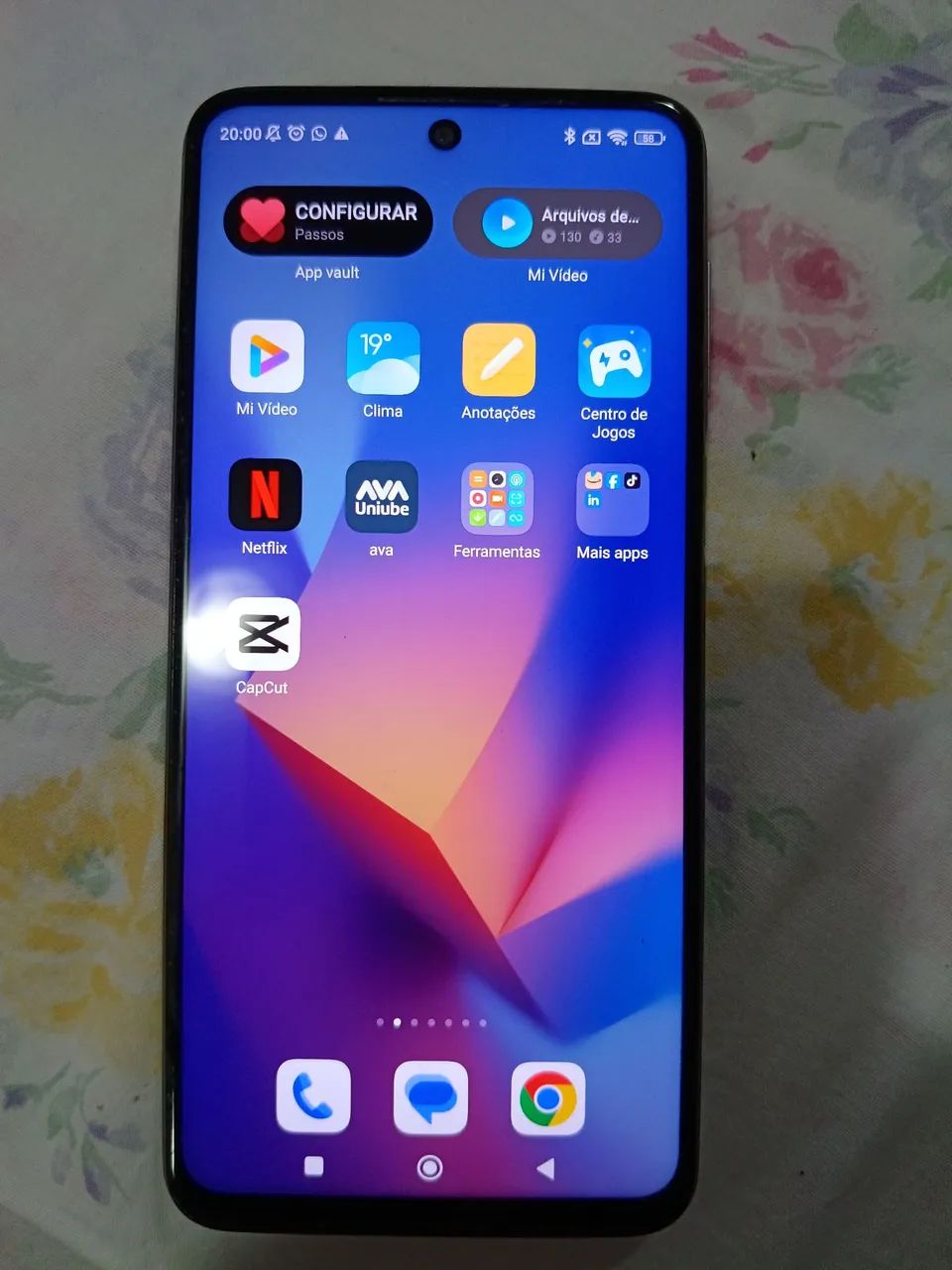 Redmi 9S de 128 g e 6de ram (tela  original ,telefone em perfeito estado ,com carreg e cx