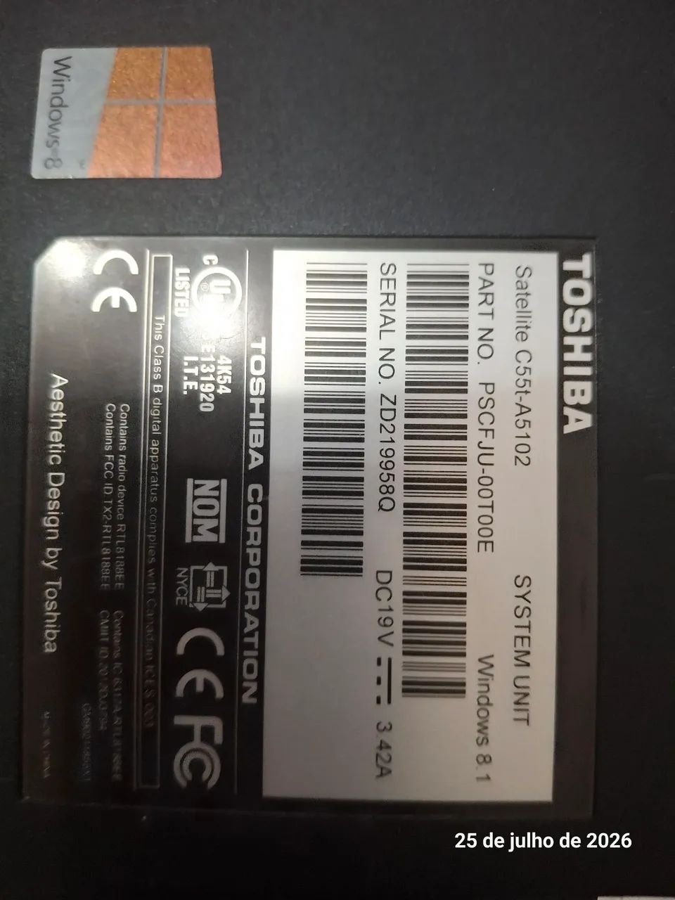 Notebook Toshiba Satélite  - Foto 4