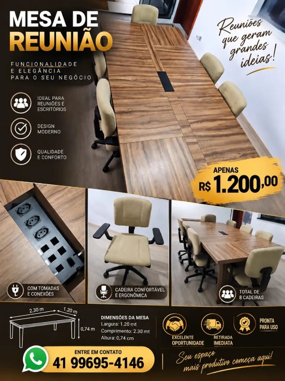 Mesa de Reunião  - Foto 4