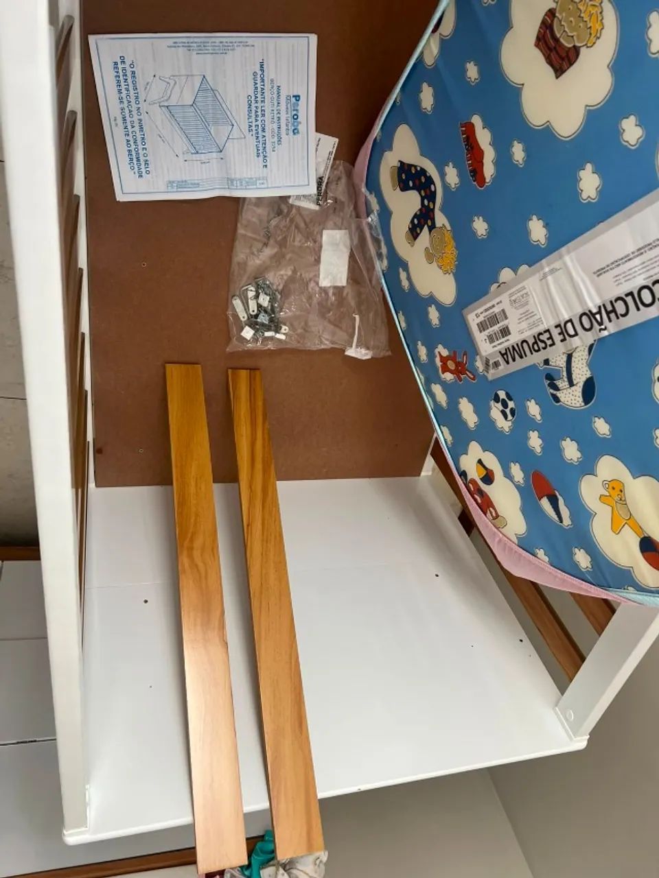 Berço Peroba 5 em 1 + Colchão Ortobom D18 - Foto 4