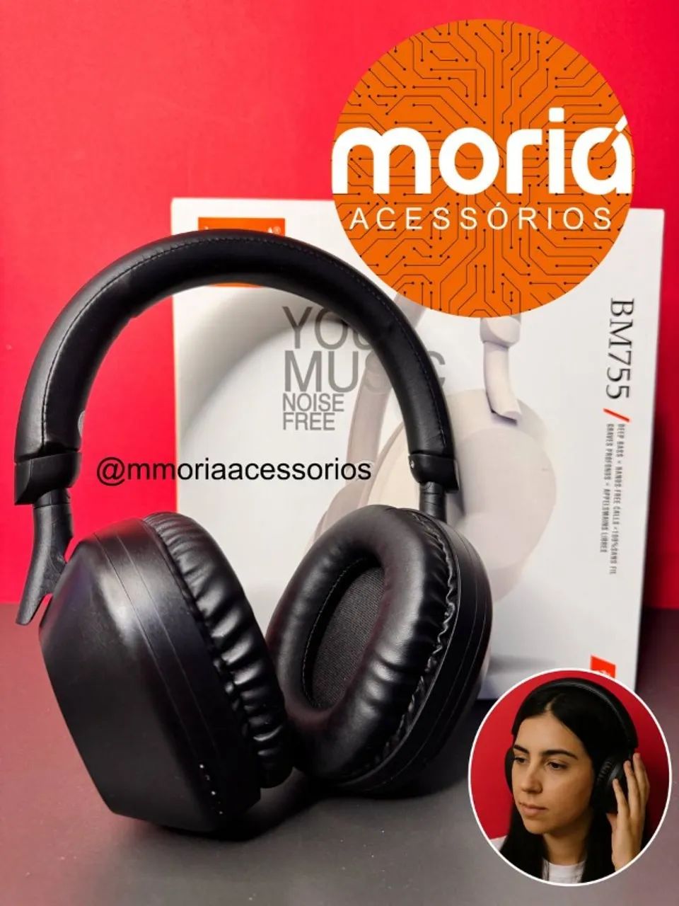 Fone Bluetooth Bm755 - Conforto, Estilo E Liberdade Sem Fio