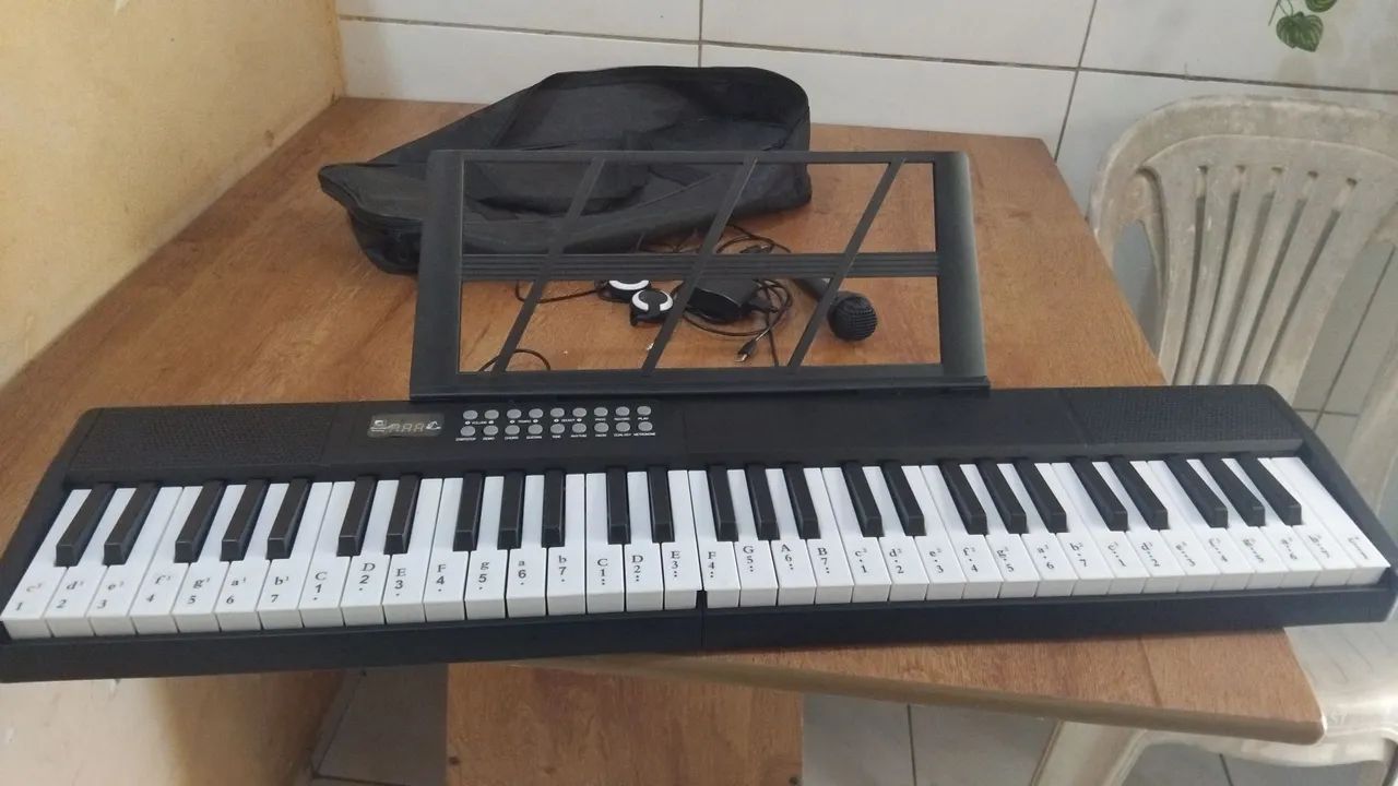 Teclado musical.